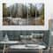 Designart - Mountain River Panorama - Landscape Canvas Art Print